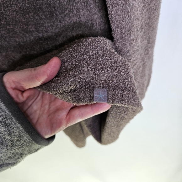 Barefoot Dreams‎ cozychic Brown Open Front Cardigan Sweater Pockets S/M EUC - Picture 6 of 12